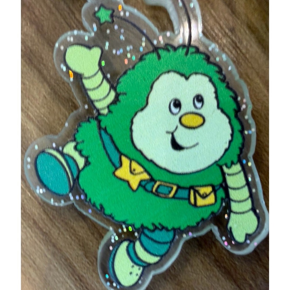 Rainbow Brite x Whatever Plush Puffy Keychain Bag Charm Hallmark Twink Green - Picture 2 of 7